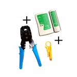 Generic Professional RJ45 RJ11 RJ12 LAN Network Crimping Tool, UTP LAN Cable Tester and Portable Cable Wire Stripper