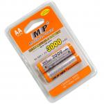 Multiple Power 2Pcs Rechargeable Battery AA MP Ni-MH 3000mAh 1.2V