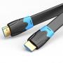 Vention Flat HDMI Cable 2M - Black