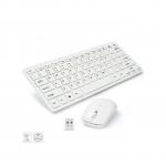 Generic Computer Wireless Keyboard & Mouse Combo - White