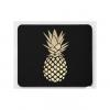 Generic Customized Gold Pineapple On Black Mouse Pad