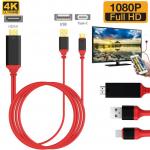 Generic 2.0 4K 1080P USB3.1 To HDTV HDMI AV Cable Adapter