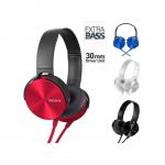 Sony MDR-XB450 Bass Wired Headphones - Red