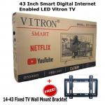 Vitron 43 Inch Smart Digital Android Led TV+Free Fixed TV Bracket