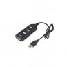 Generic USB Hub Extension with 4 ports - Black