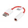 Generic Ta USB 3.1 TYPE C To 3.5MM Earphone Adapter Audio Cable Converter Oneplus 1+6T-red