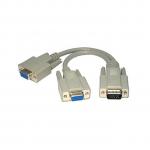 Generic VGA Monitor Y Splitter Cable - White
