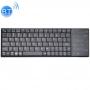 Generic K-07 ABS Wireless Chargeable Bluetooth Touch Keyboard(Black)