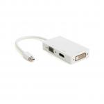 Generic 3 In 1 Thunderbolt Mini Display Port DP To HDMI VGA DVI Adapter Cable For Mac