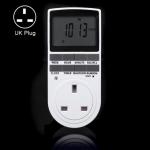 Generic AC 230V Smart Home Plug-in LCD Display Clock Summer Time Function 12/24 Hours Changeable Timer Switch Socket, UK Plug