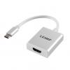 Generic LESHP USB 3.1 Type C to HDMI Male to Female Adapter with Aluminum Case 4K HDTV White