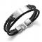 Fashion Stylish Multilayer Woven Men`s Leather Bracelets