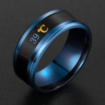 Fashion Smart Temperature Sensing Ring For Male
