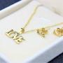 Fashion Love Necklace And Earing Gift Set