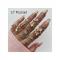 SWEET MEMORY 17 Pcs Women Fashion Jewelry Personality Rings