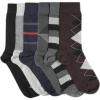 Fashion Multicoloured Socks 12 Pairs Set 100% Cotton