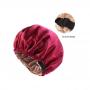Satin Smooth Double Layered, Adjustable Satin Bonnet Hair Cap