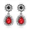 Fashion Unique Design Red Black Women Earrings Party Prom
