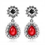 Fashion Unique Design Red Black Women Earrings Party Prom