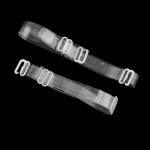 Generic 1 Pair Adjustable Women Clear Invisible Underwear Bra Set Shoulder Straps