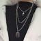 Fashion Multilayers Punk Chains Cross Pendant Necklaces