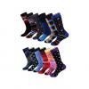 Fashion Multicoloured Socks 12 Pairs Set 100% Cotton - Happy Socks