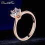 Fashion 6 Claw 1 Carat Cubic Zirconia Women`s Ring Jewelry