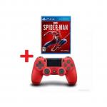 Insomniac Spiderman Marvel+Sony Dualshock4 Wireless Controller-Red