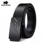 Bison Denim Men`s 100% Cow Leather Automatic Belt Adjustable