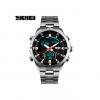 Skmei 1146 Luxury Brand Men Digital Quartz Dual Display Watch Military Sports Watches 30M Waterproof Wristwatch - Silver