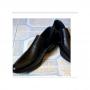 Fashion Dotted Leather Official Shoes - Black
