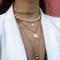 Fashion Punk Multi Layered Pearl Choker Necklace
