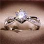 Fashion Engagement Ring - Classic Proposal Wedding Band