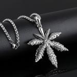 Fashion Personality Maple Leaf Pendant Necklace For Men