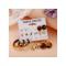 Fashion Creative Acetate Metal Shell Earrings 9 Pairs