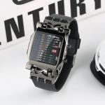 Generic LED Digital Wrist Watch Binary Black