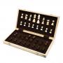 Generic International Chess Set Wooden Folding Chess Board Storage Box Travel