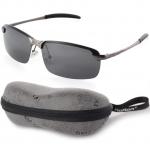 Generic New UV400 Polarized Glasses Outdoor Sports Driving Sunglasses Black+Grey Frame OS387-SZ