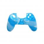 Generic Latest Camouflage Silicone Rubber Skin Grip Cover Case For PlayStation 4 PS4 Controller - Blue Camouflage