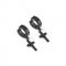 Fashion Fashionable Black Cross Male Earings