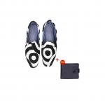 Rovas Black  and White Zebra round slip-Ons
