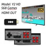 Generic USB Wireless Handheld TV Video Game Console Build In 600 Classic Game AV