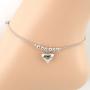 Fashion Heart-shaped Pendant Dolphins Anklet Bracelet Sandal Beach Foot Jewelry