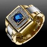 Fashion Creative Watch Shaped Design Rings For Men