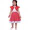 Ceemee Red sleeveless cotton dress with jacket.