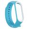 Generic 2 colors Wrist For Xiaomi Mi Rubber Band 4 Wristband Smart Sports Bracelet-Sky blue