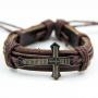 Fashion Leather Bracelet - Brown