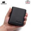 Bison Denim Men`s 100% Cow Leather Wallet Small Size