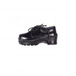 Fashion Back To School Unisex Black Leather School Shoes