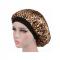 Fashion Animal Print Satin Hair Bonnet Sleep Cap Headgear